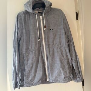 Men’s Oakley Windbreaker jacket. Size XL light blue